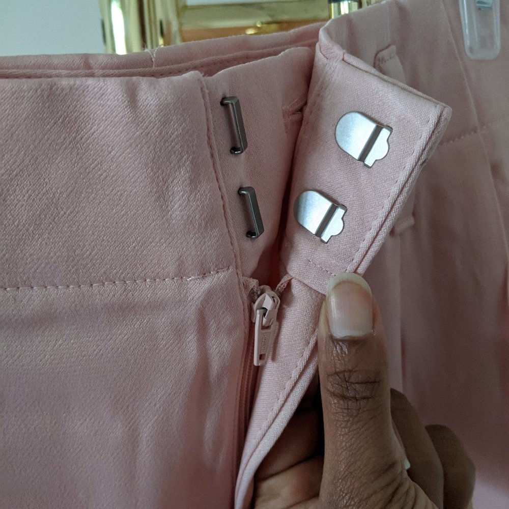 Light Pink High Rise Dress Pants - Picture 2 of 7